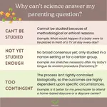 Three reasons why there are (and always will be) parenting questions science cannot answer.