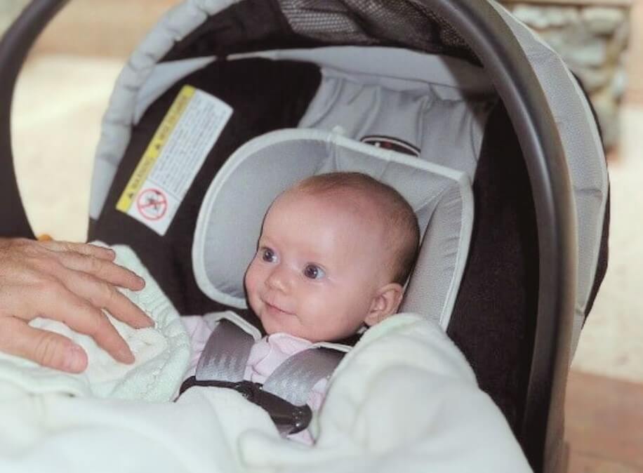 Baby in car seat