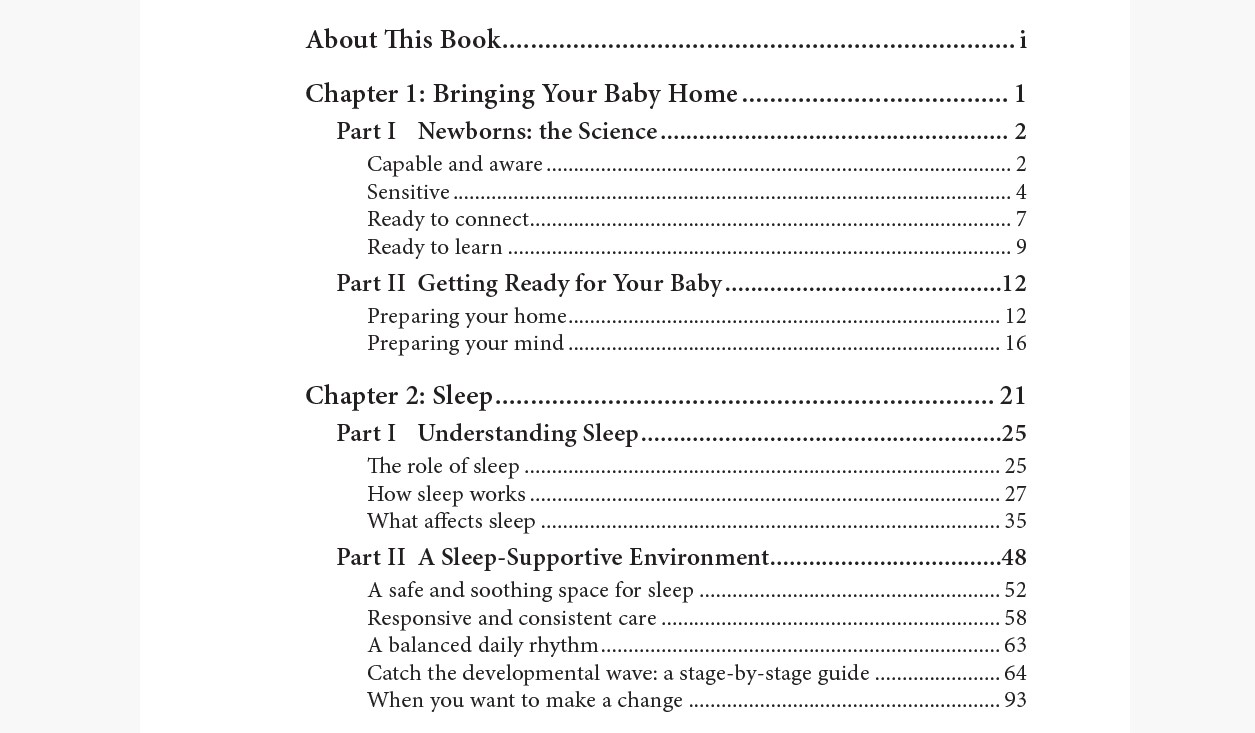 baby ecology table of contents baby ecology table of contents