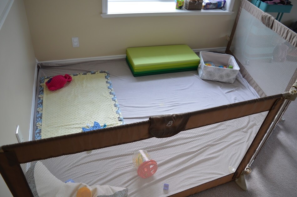 DIY play area for babies that fosters exploration and learning