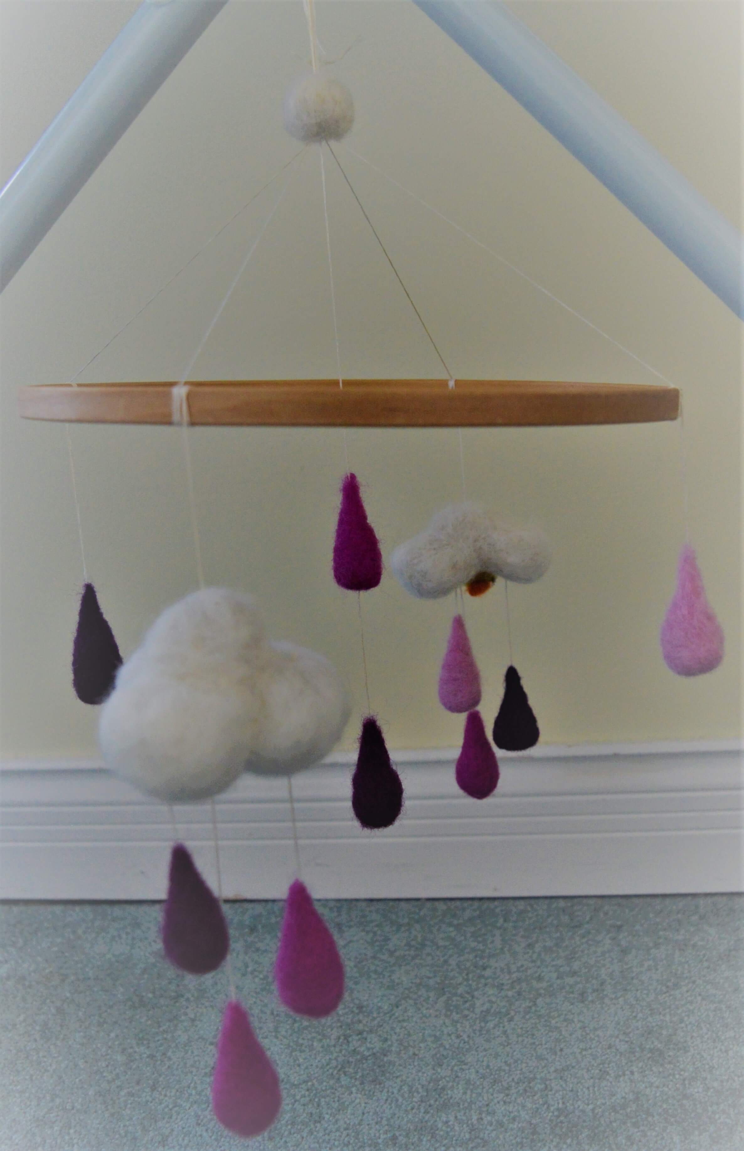 Felted baby mobile Felted baby mobile